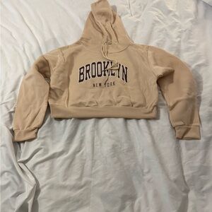 SHEIN large cropped hoodie nwt